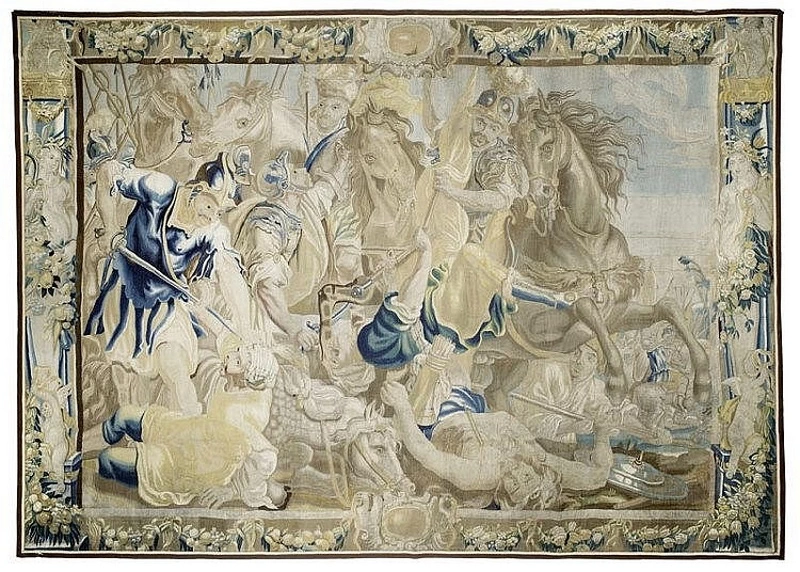Arazzo con scena di battaglia